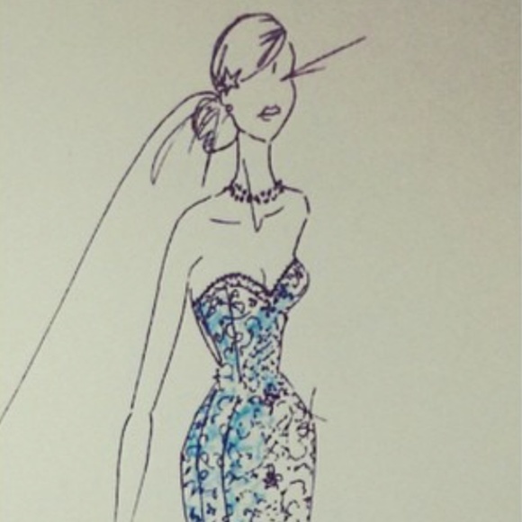 Alfred Angelo Bridal Disney Ariel Wedding Dress Style 249 Turquoise Size 10 NWT - Picture 16 of 16